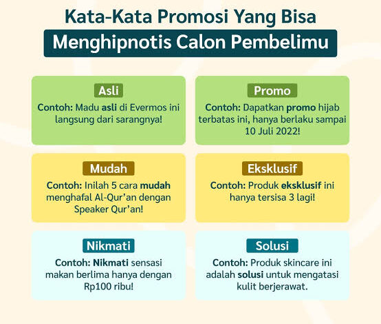 Kata-Kata Promosi Produk