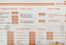 Menu Almaz Fried Chicken
