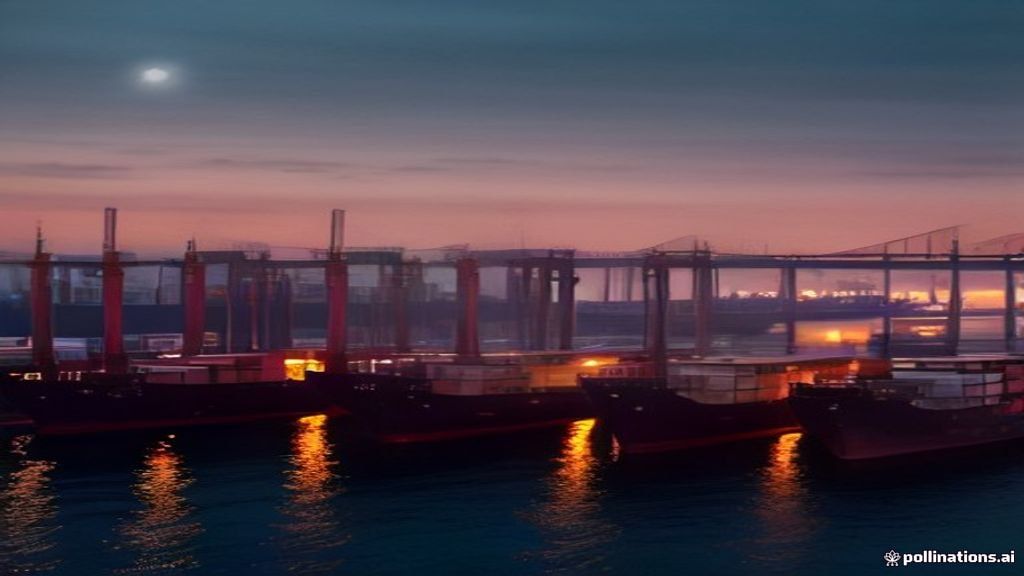 Pemandangan kota Batam yang modern dan pelabuhan laut yang sibuk.