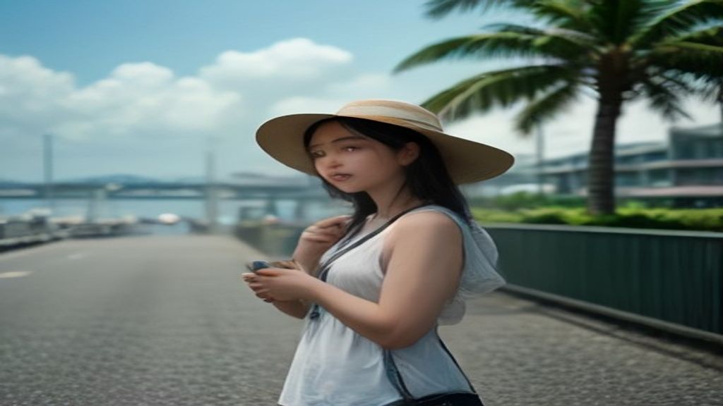 A traveler booking a ride on the Grab app in Batam for easy island transportation.