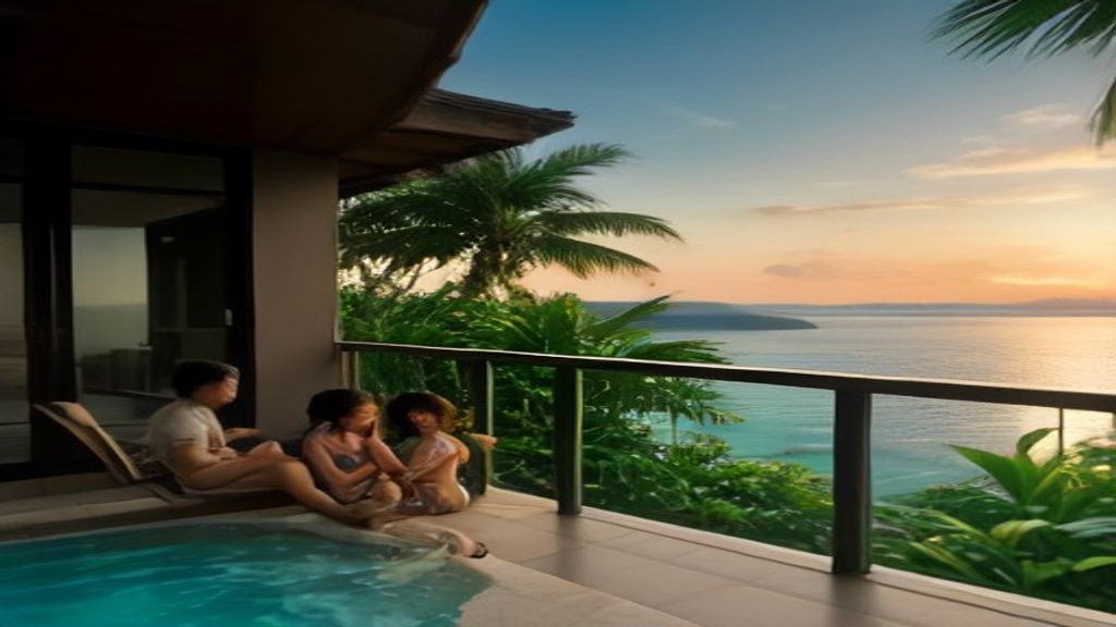 Spacious family villa with ocean views from our detailed harris resort barelang batam review.