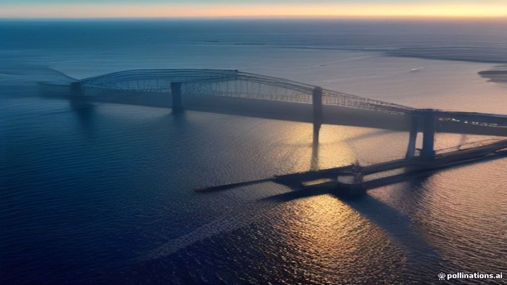 Conceptual blueprint of the proposed Batam Singapore bridge linking Indonesia and Malaysia.