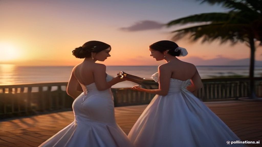 Elegant seafront Batam wedding venue decorated with tropical flowers and ocean views.
