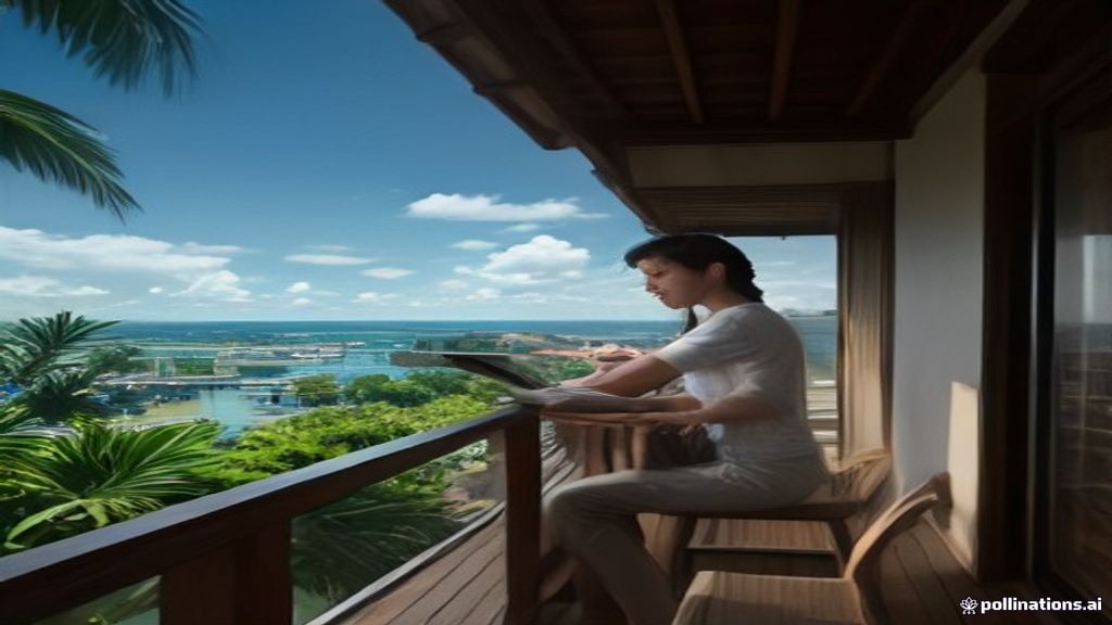 Scenic coastal view of Kecamatan Nongsa in Batam featuring resorts and beaches.